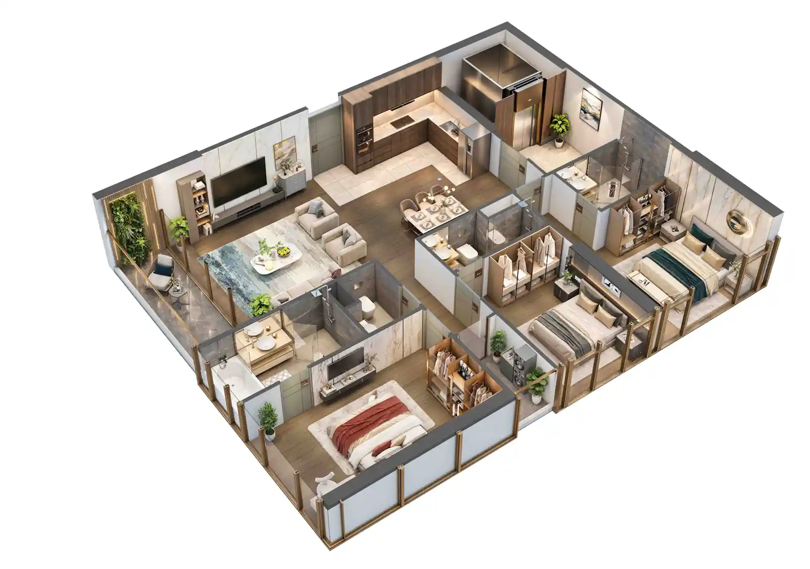 Căn 07, 08 (3pn) dự án Tara Maison Mỹ Đình